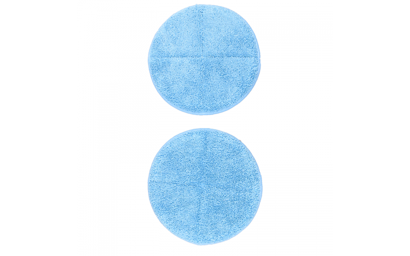 bobot電動拖把抹布 藍色拖把布 圓形拖把墊 22cm拷邊圓盤清潔布