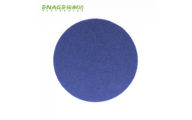 電動拖把打蠟布 藍色圓形百潔布 直徑16cm圓盤 去除頑固污漬抹布
